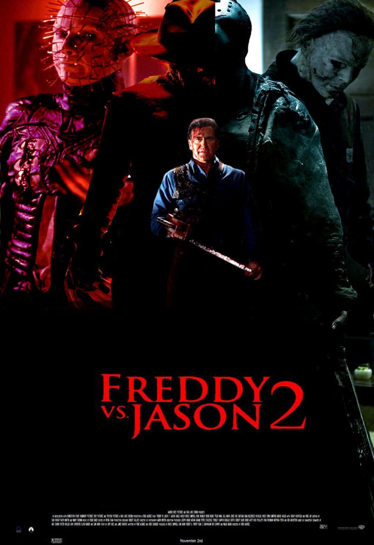 Freddy Vs Jason Poster Version 2 By Steveirwinfan96 On Deviantart