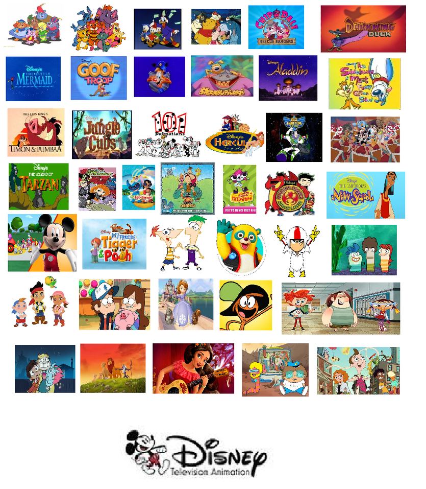 All of Disney Television Animation's TV series! by TimzUneeverse on