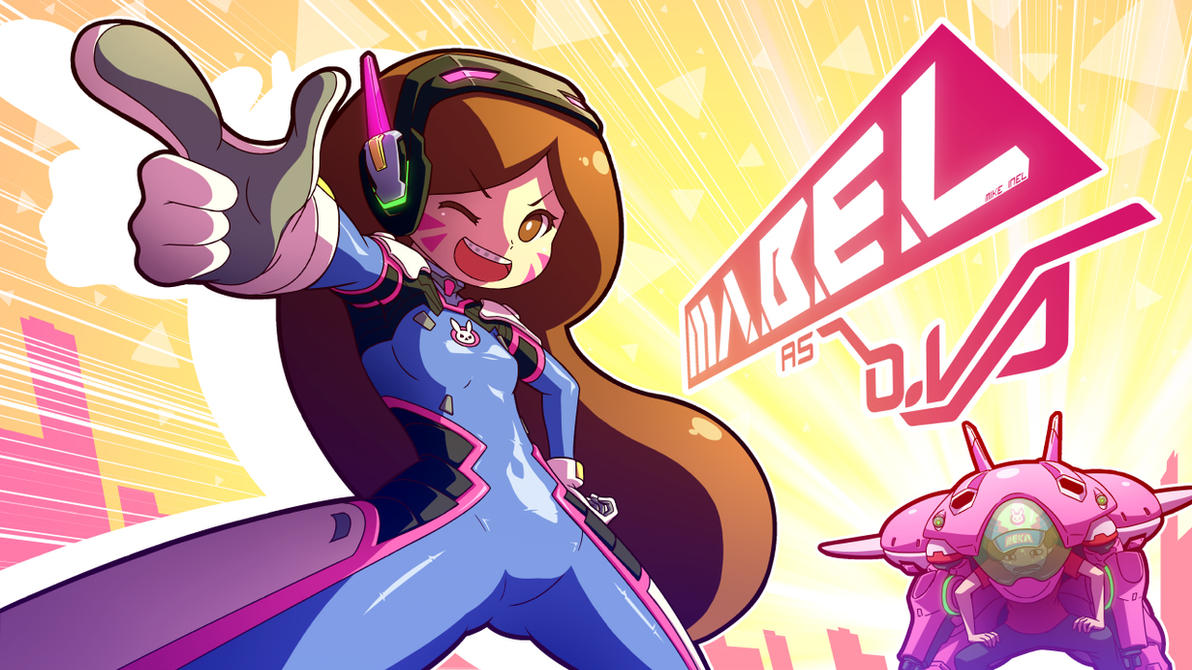 Mabel as D.Va by Mikeinel