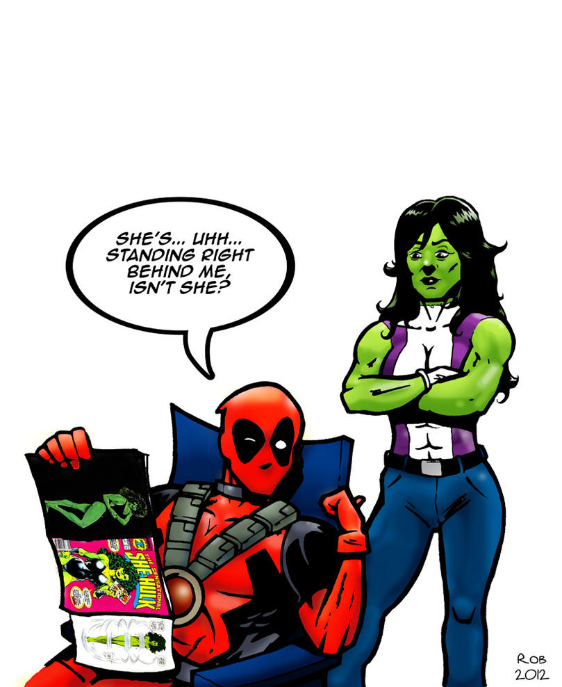 Deadpool Vs She Hulk By R0b0C On DeviantArt
