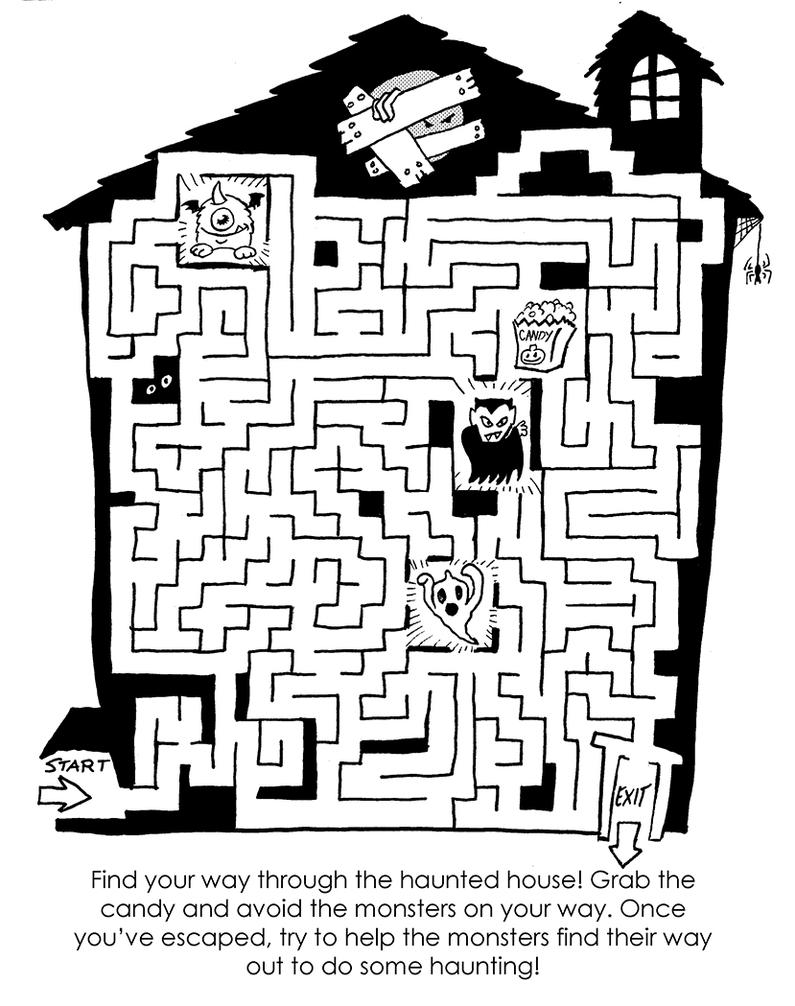 Haunted House Maze by PlummyPress on DeviantArt