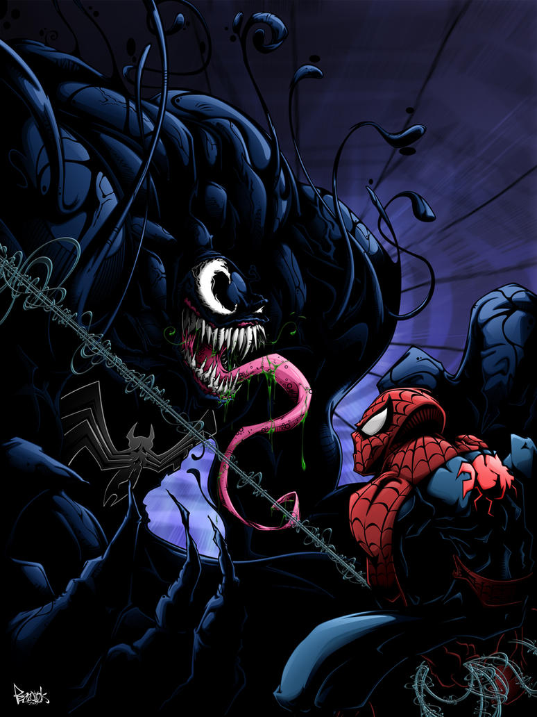 venom vs spiderman by pnutink on DeviantArt