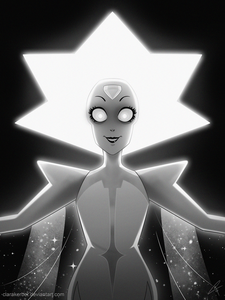 Click here for speedpaint video The newest introduced character in SU, and probably the main antagonist: White Diamond! ^^ She's beautiful but there's something really off about her - even Yellow a...