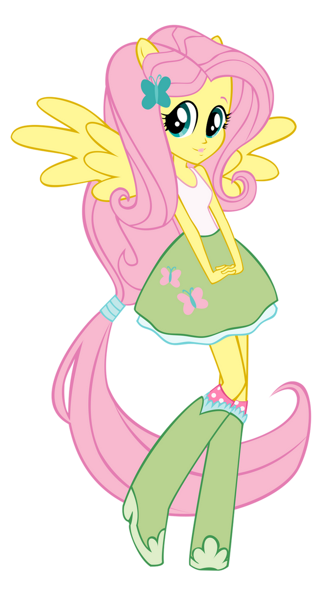 Fluttershy EqG: Wondercolts Pose by CaliAzian on 