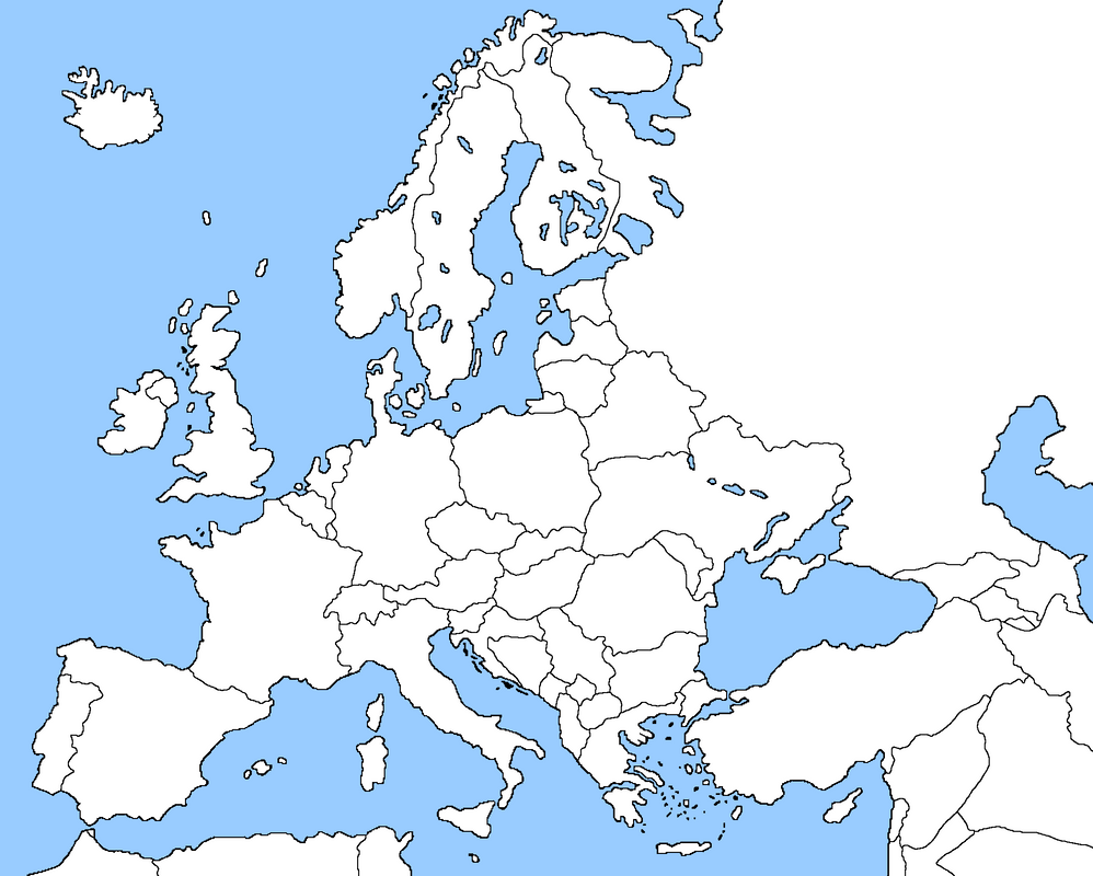 Blank map of Europe by EricVonSchweetz on DeviantArt