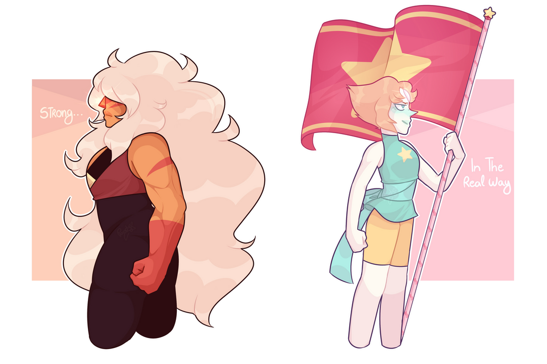 CrystalTober 6 and 7 Strong✨In the real way💖  --- I was listening to this song all day and Couldn't stop thinking about parallels between Jasper and PearlBoth fighting for Pink/...