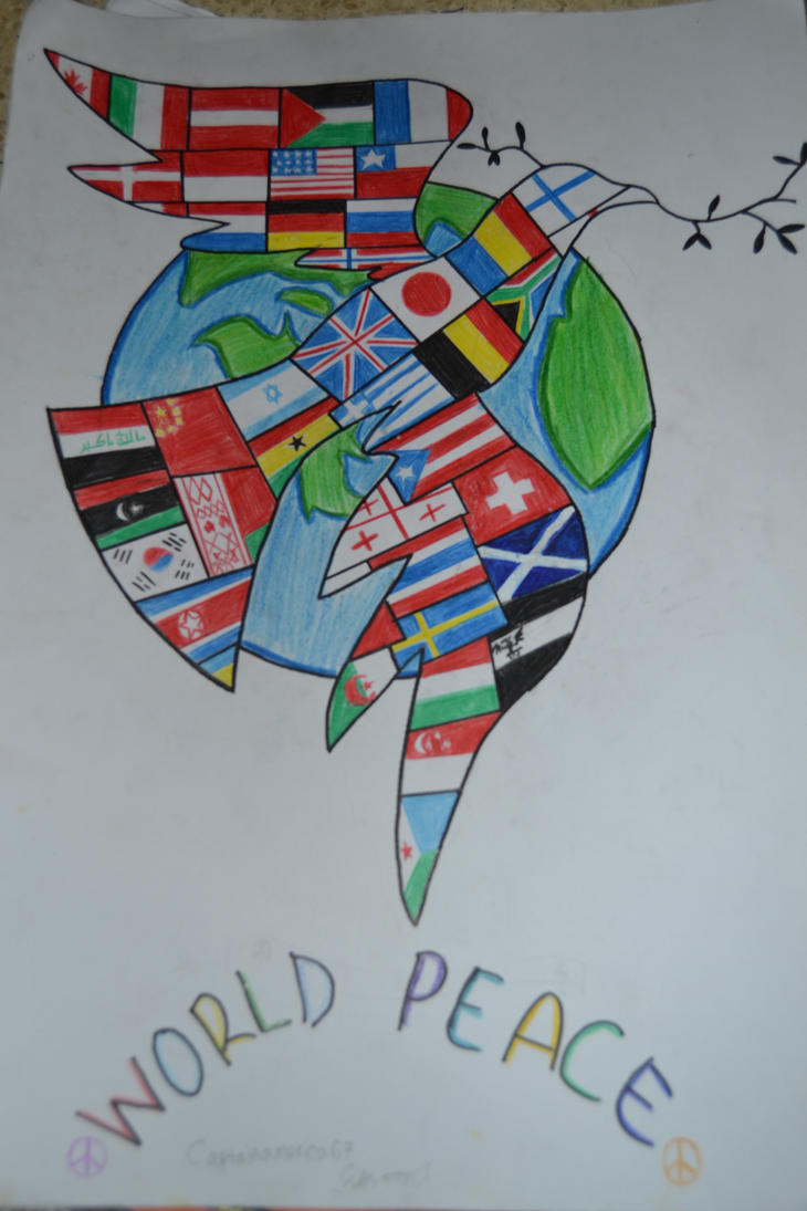 Featured image of post Poster Simple World Peace Drawing Experiment with deviantart s own digital drawing tools