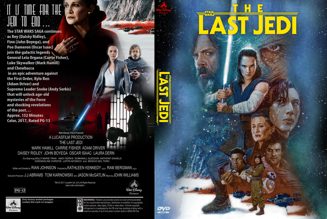 My Last Jedi DVD cover in the style of the original/prequel DVDs! :  r/StarWars