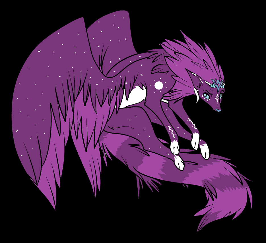 Adoptable Winged wolf 2 (CLOSED) by HawkFrostDM on DeviantArt