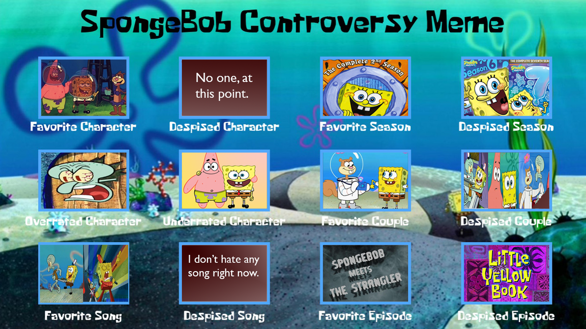 Spongebob Controversy Meme By BobClampettFan164 By BobClampettFan164