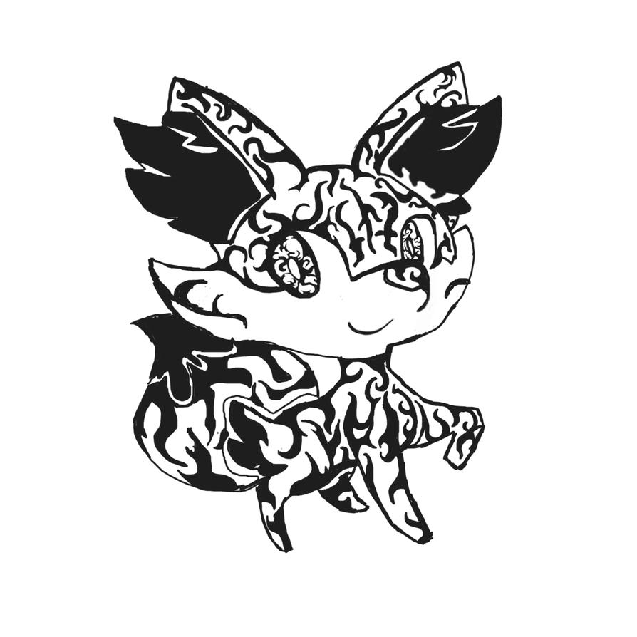 pokemon Gen 6 Start Fennekin -Tribal Tattoo Style by dragonfire53511 on ...