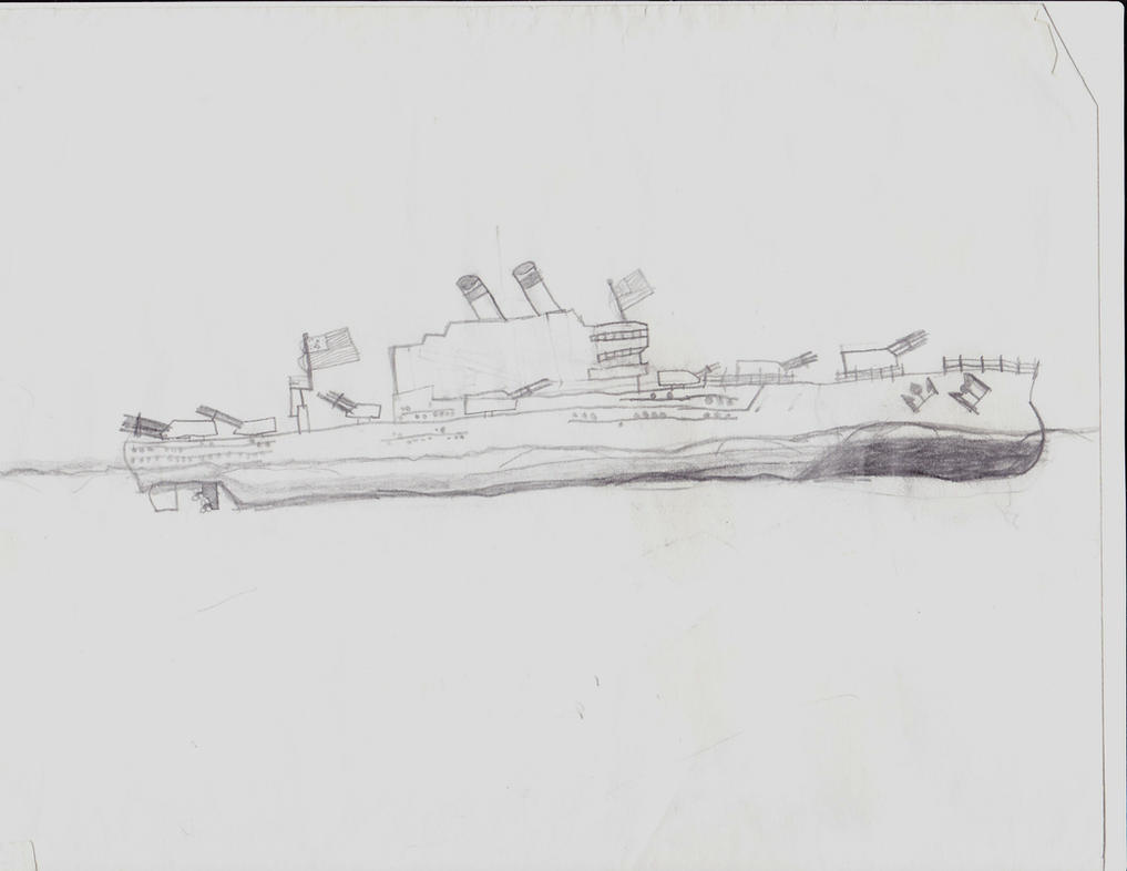 Battleship Drawing by Dalthris on DeviantArt