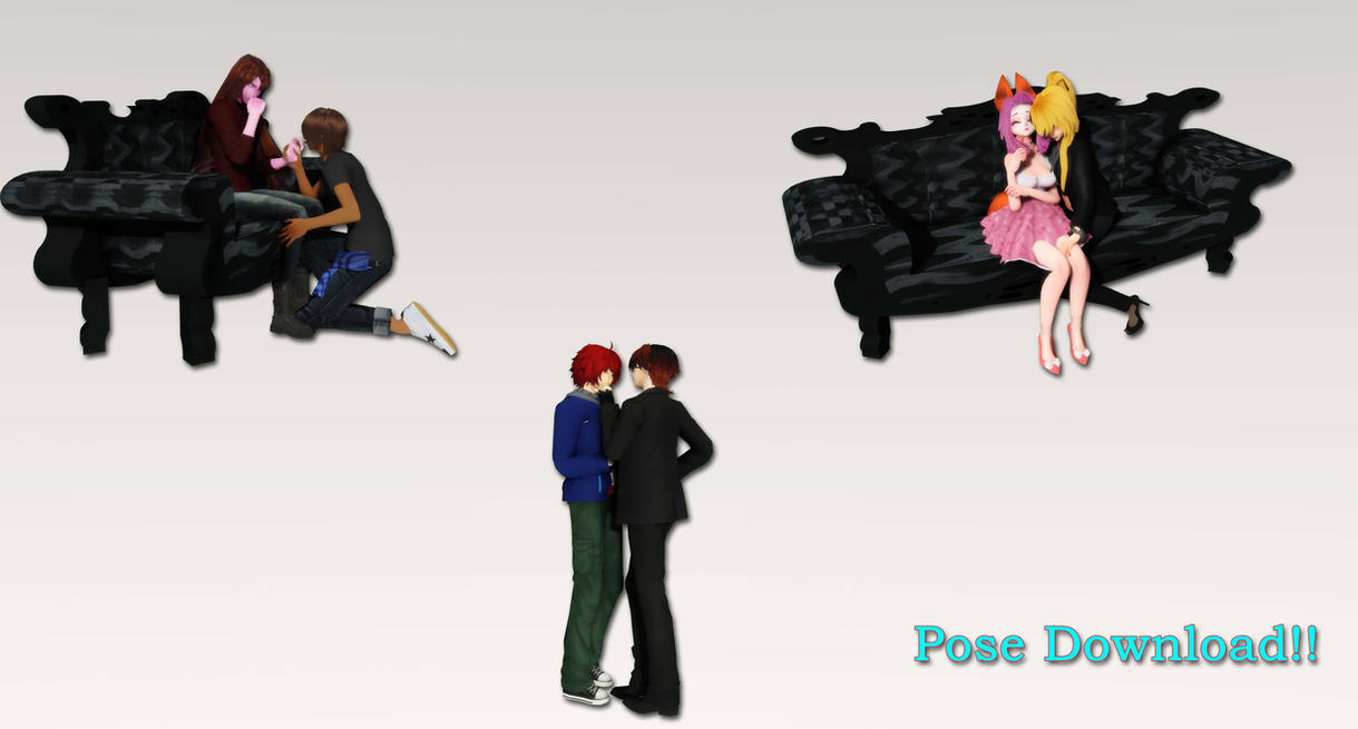 [MMD] Pose Pack 1 - DL by aagxpe on DeviantArt