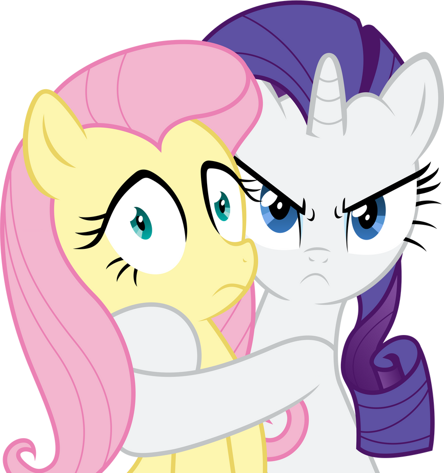 Image result for fluttershy and rarity