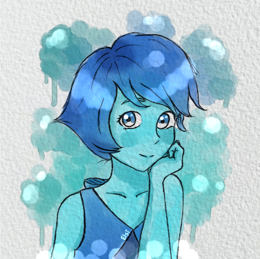 Hello! I bring a new drawing  , this time Lapis Lazuli Steven Universe  , I did with watercolor effect in digital, I hope you like it as much as me .  Speedpainting also uploade...