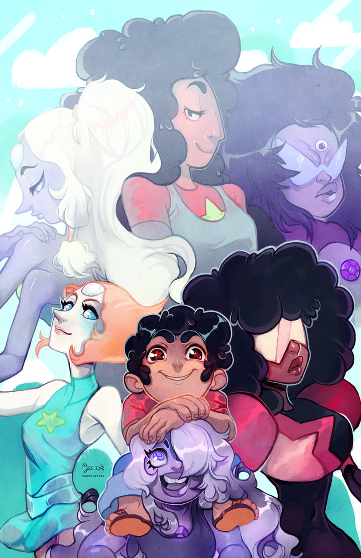 I made a fun little fusion piece for one of my favorite series, Steven Universe!! I've also made a speedpaint of this piece for anyone that may be interested!  I didn't include Alexandrite or ...
