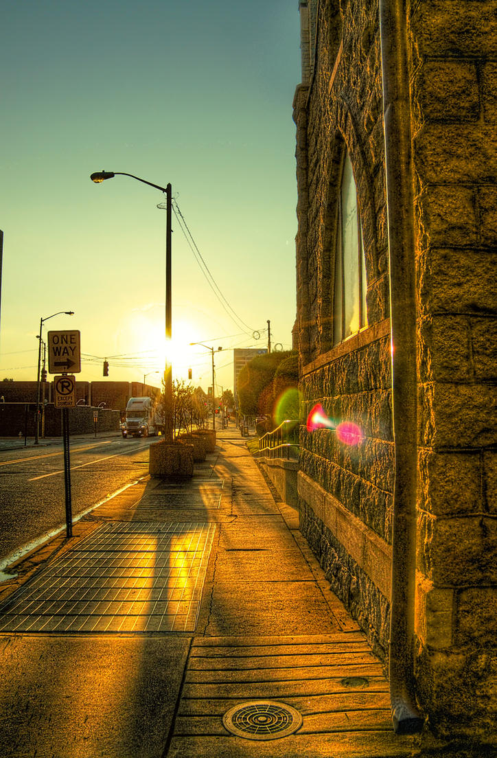 Sunset Street HDR by joelht74 on DeviantArt