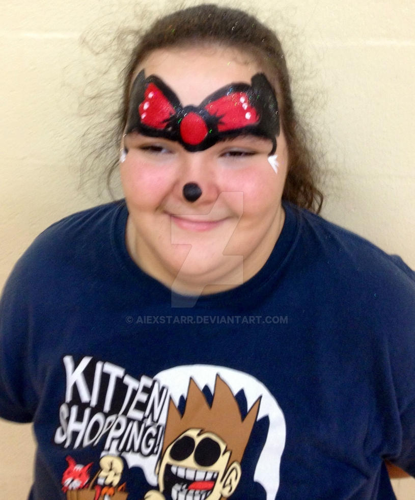 Me with Minnie Mouse face painting by aIexstarr on DeviantArt