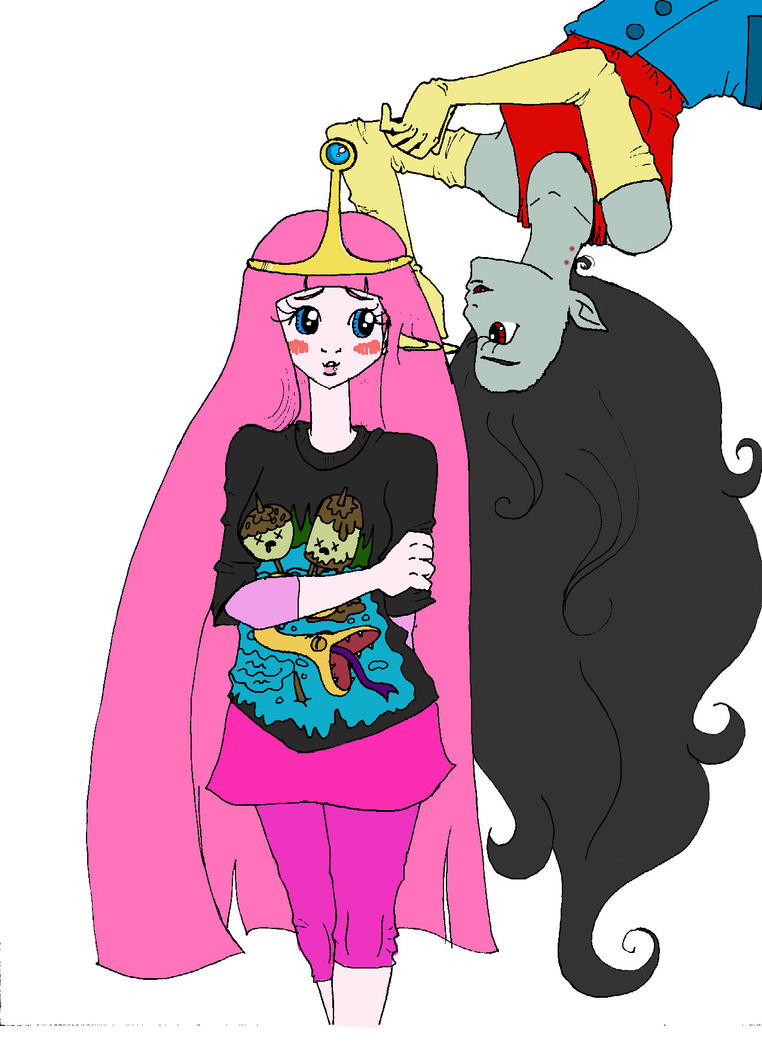 Pb And Marceline by candiass on DeviantArt
