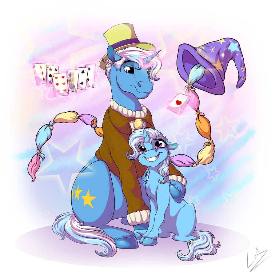 [Obrázek: trixie_and_dad_by_lupiarts-dc9592l.png]