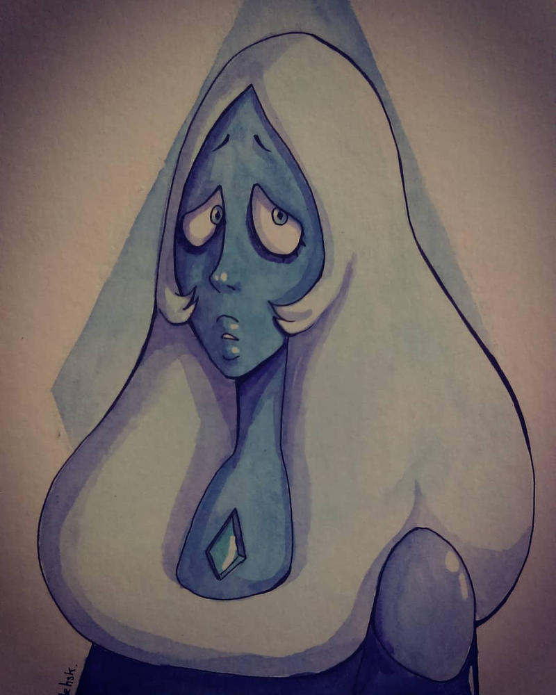 Blue ♥ ____ Characters © Blue Diamond from Steven Universe Art © AryaBehsk Please, don't use/copy this art.