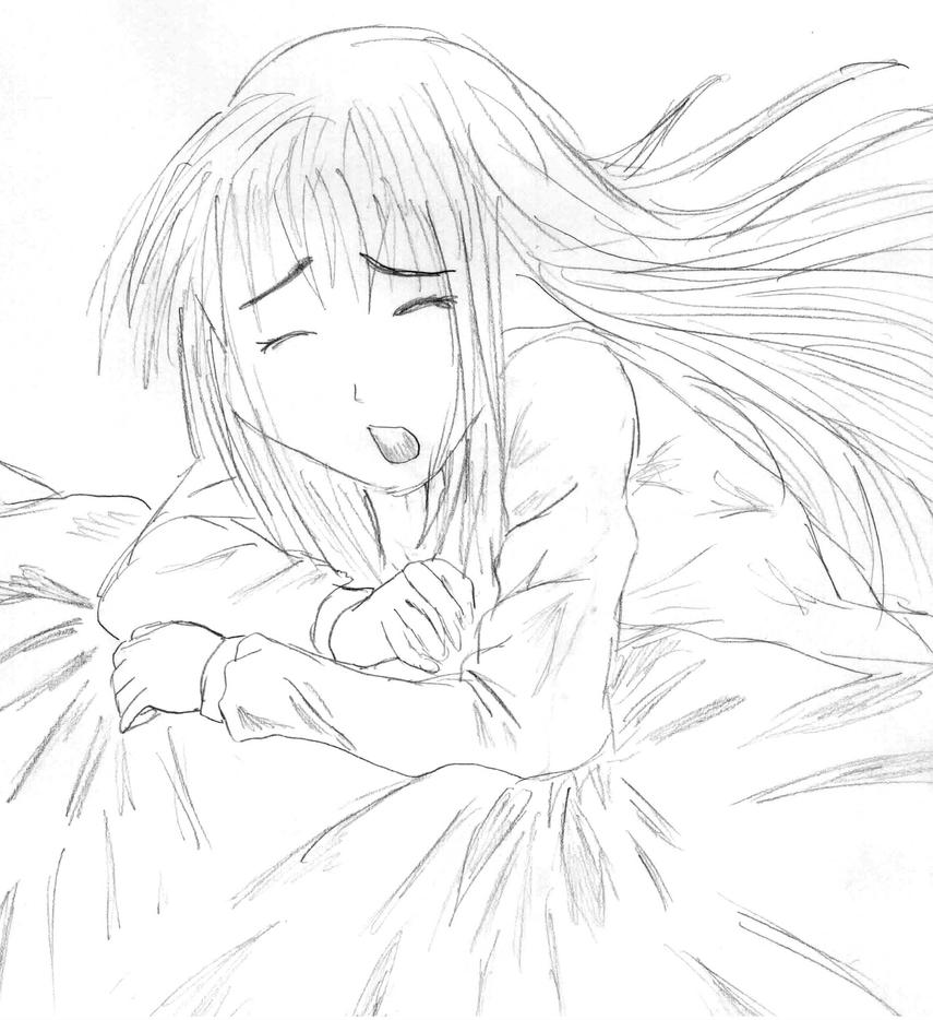 crying anime girl by sketchva on DeviantArt