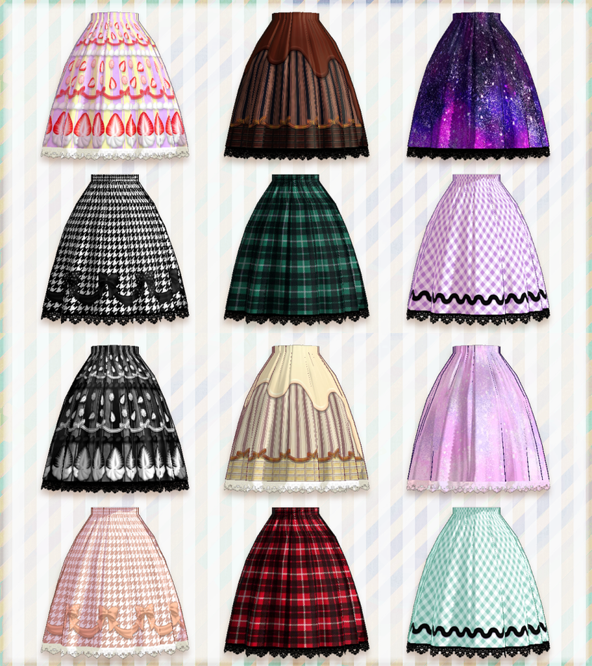 Print skirt-Natsuka dl by MikuPirate on DeviantArt