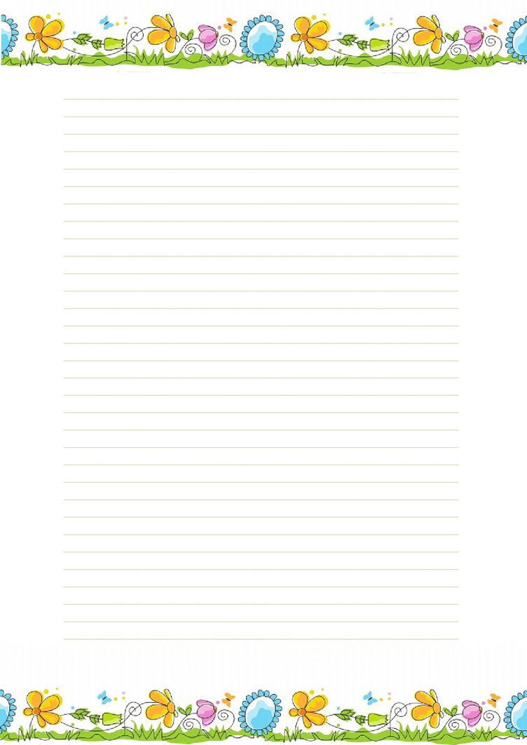 ورقة دفتر اوراق مسطرة جاهزة للكتابة Pdf