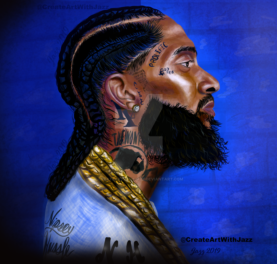Nipsey Hussle Mixed Media by Carl Gouveia