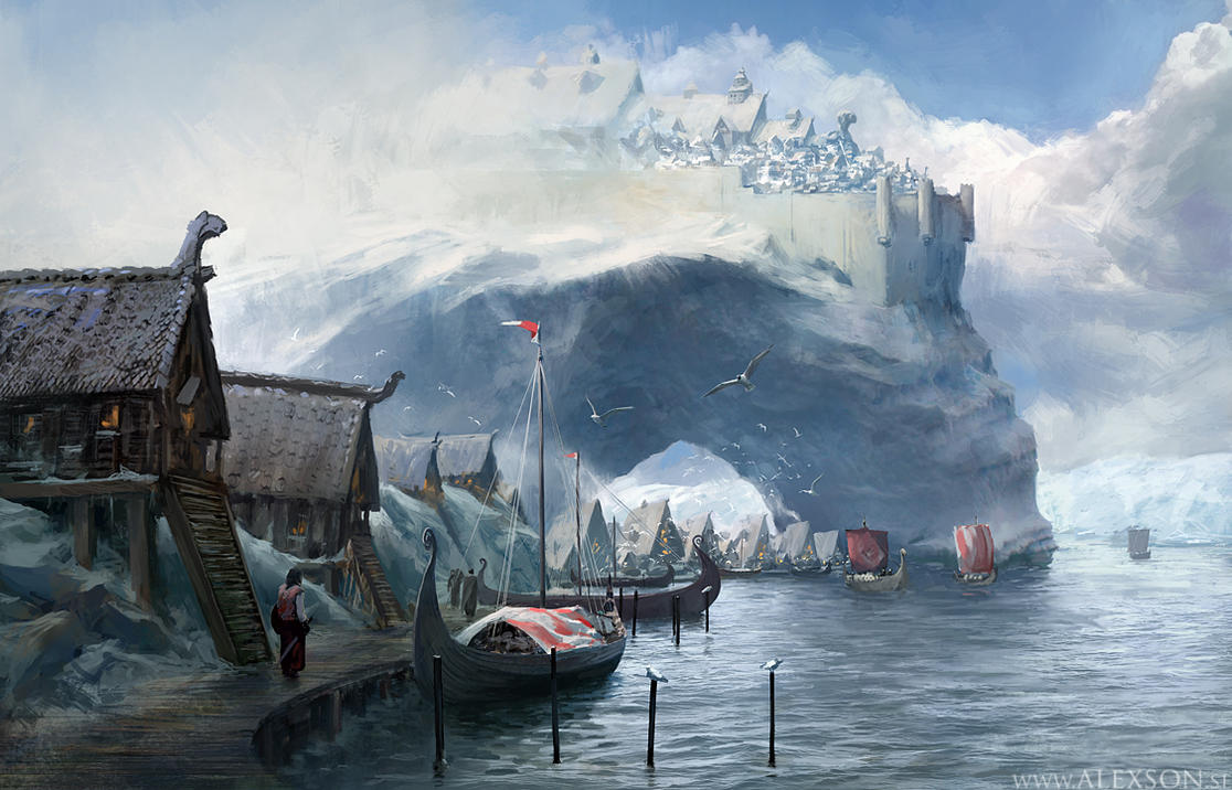 Viking harbor by alexson1 on DeviantArt
