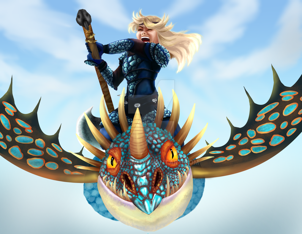 Astrid and Stormfly by Ruthsic