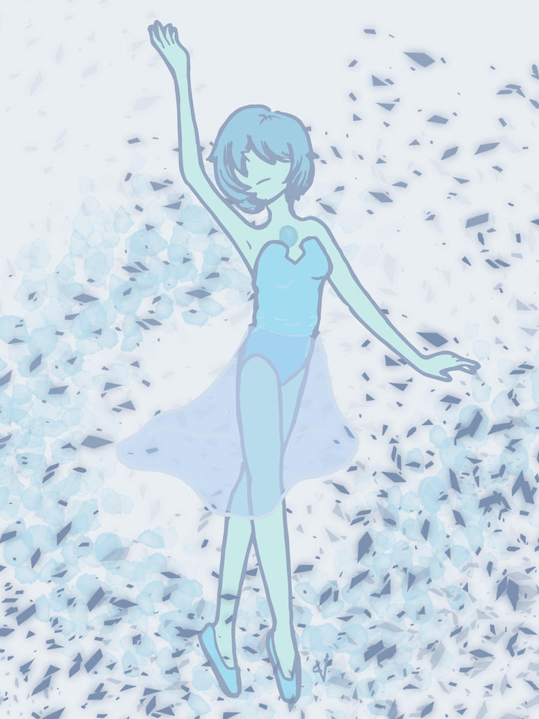 Meanwhile I believe this lady can shatter people for real. Blue Pearl (c) Steven Universe.