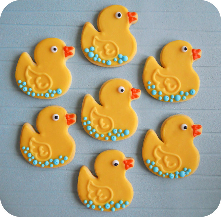 Rubber Ducky Sugar Cookies by cake4thought on DeviantArt