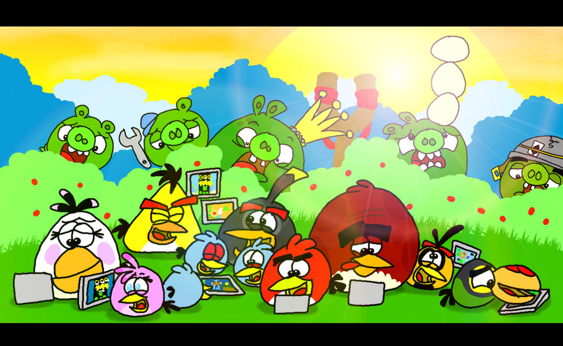 The Angry Birds plays Bad Piggies by AngryBirdsStuff on DeviantArt