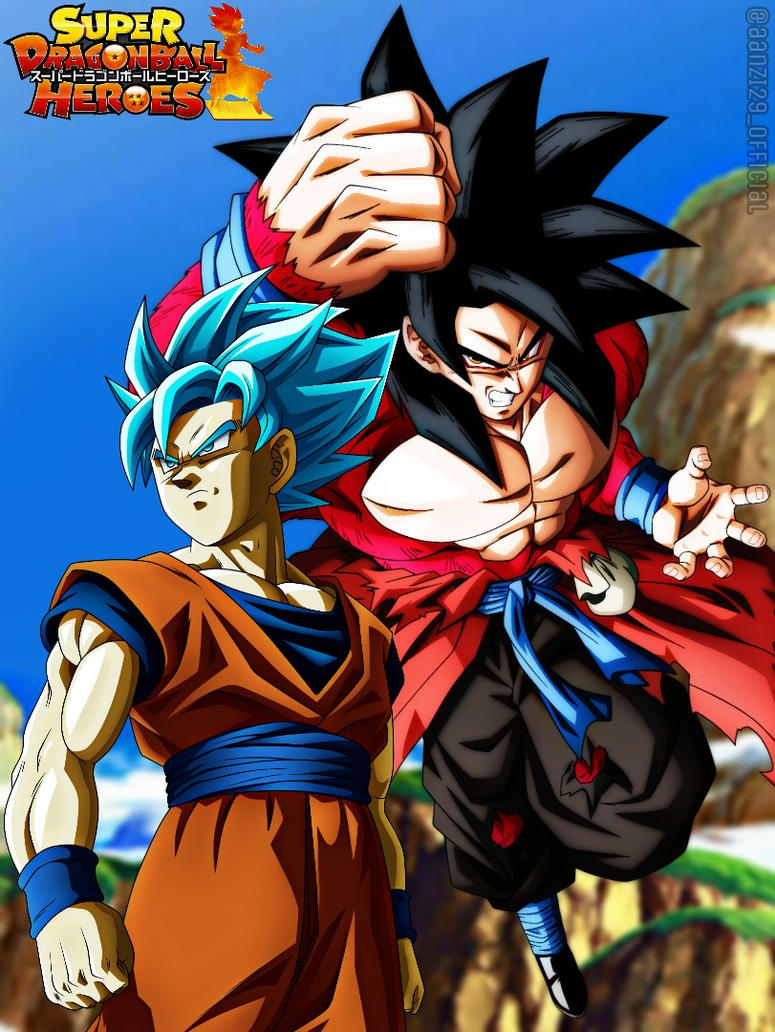 Son Goku - Ssj Blue vs Ssj4 - Dragon Ball Heroes by AlAnas2992 on ...