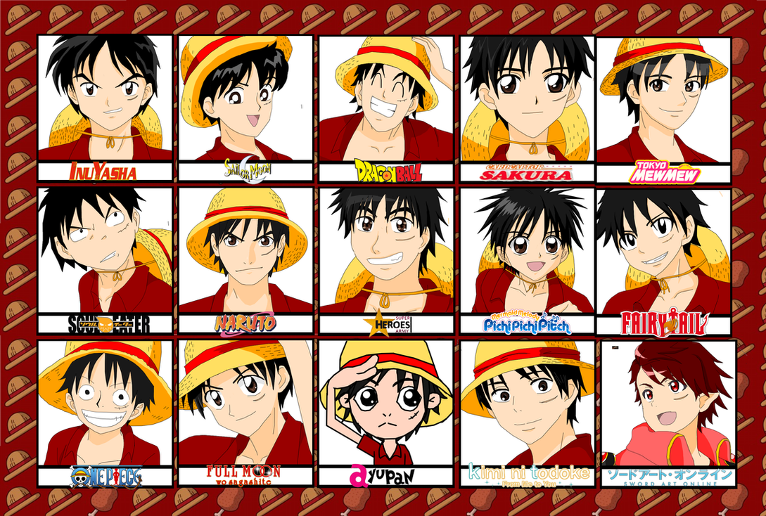 Luffy Anime Styles by LuSPH on DeviantArt