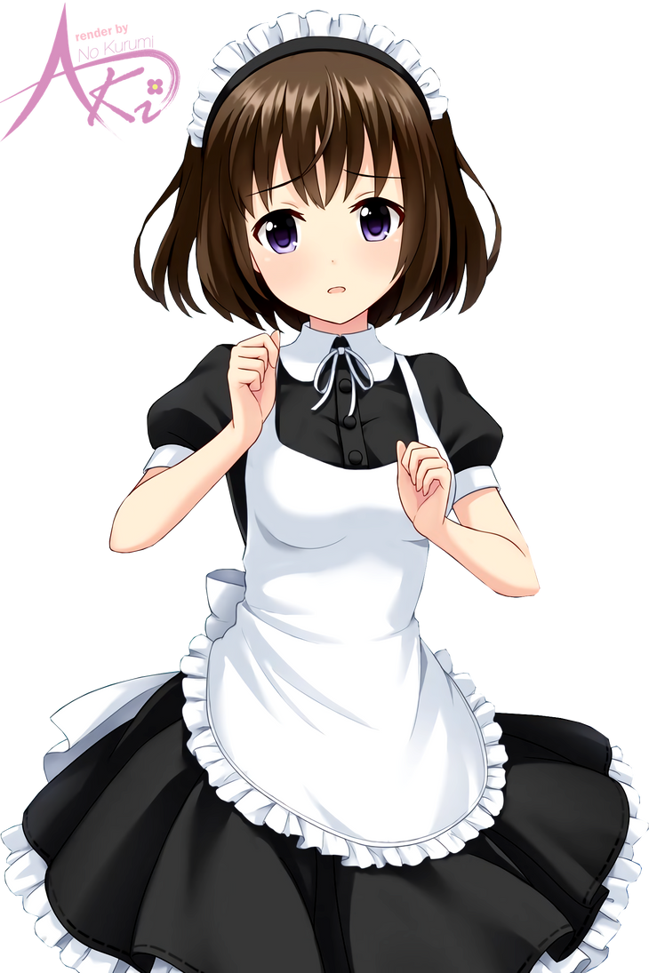 sincere maid Nono render by AkiNoKurumiSan on DeviantArt