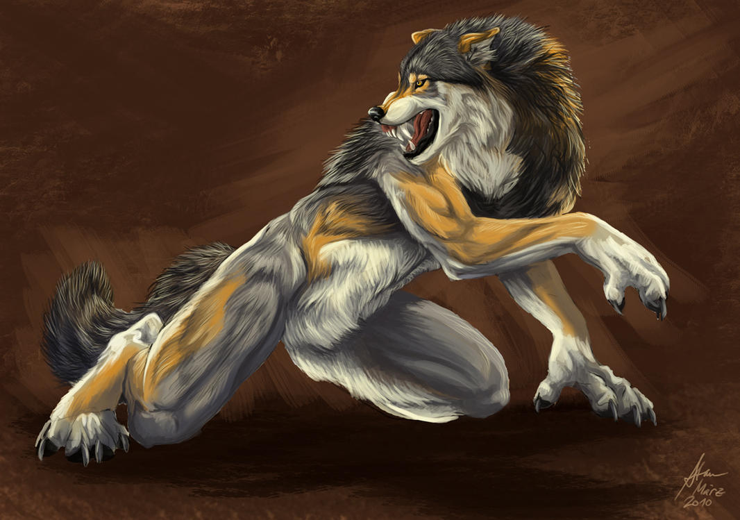Werewolf with uncreative BG by Atan on DeviantArt