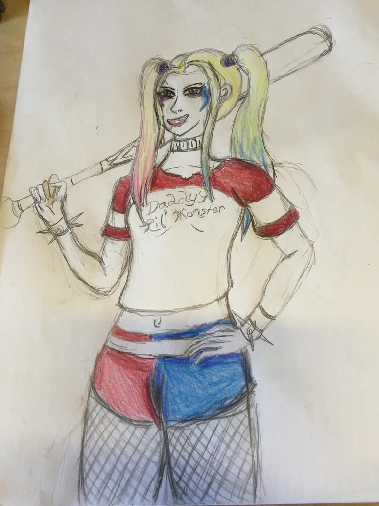 My drawing of Harley Quinn by PokeboyJake on DeviantArt