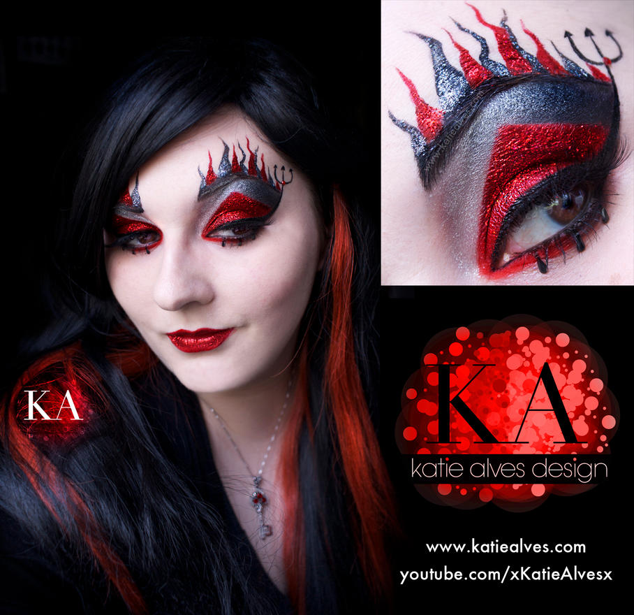 Devil Halloween Makeup (with Tutorial) by KatieAlves on DeviantArt Devil Costume For Women Makeup