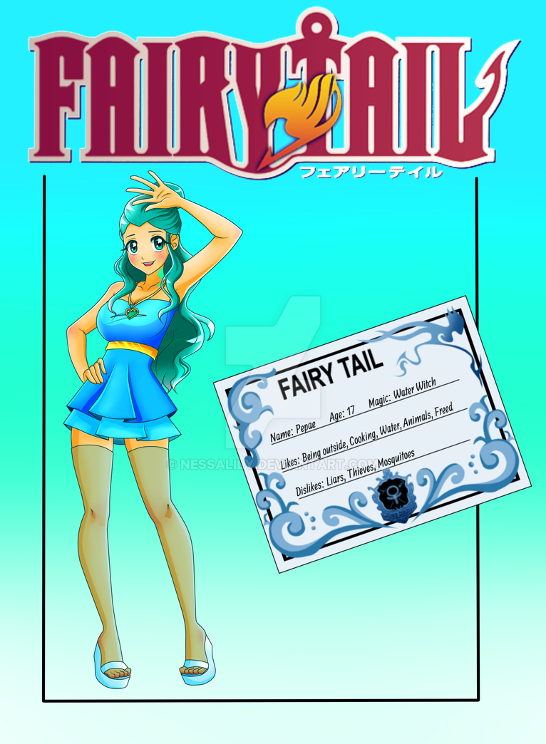 (Fairy Tail OC) ID Card Pepae by NessaLILY on DeviantArt