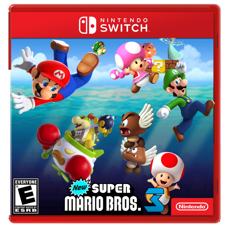 New Super Mario Bros. 3 Boxart by OfficialICC on DeviantArt