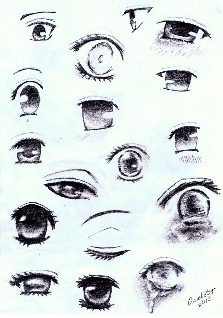 Manga Eye Sketches by annoKat on DeviantArt