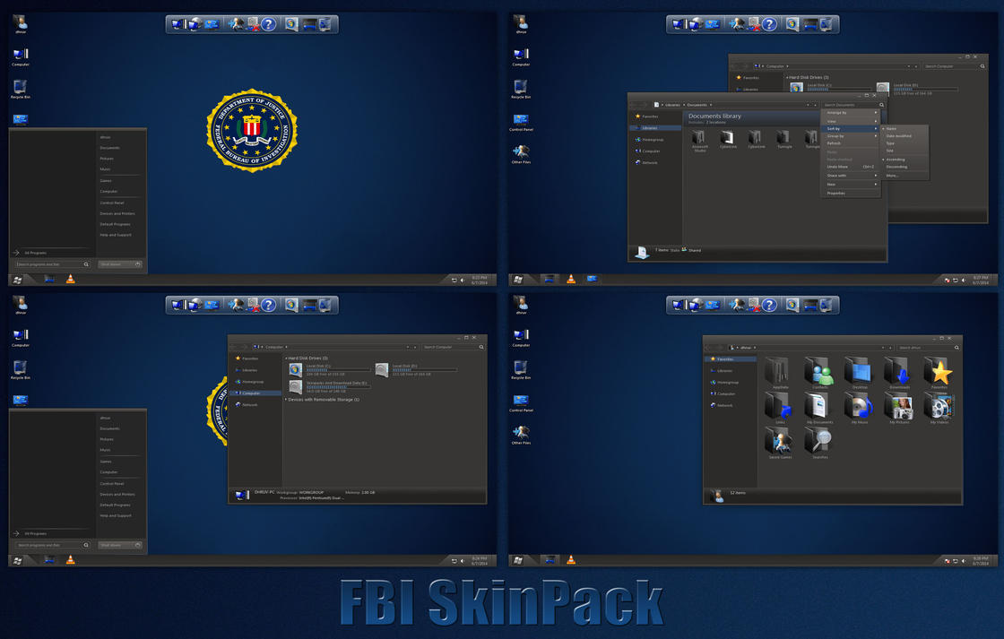 FBI SkinPack For Windows 7/8/8.1