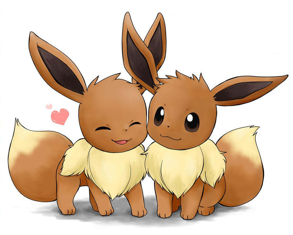 Eevee Couple In Love! by ryanthescooterguy on DeviantArt