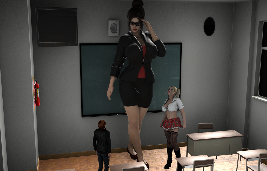 Giantess Milf Teacher is waiting for you ! by Big-ELSA on DeviantArt