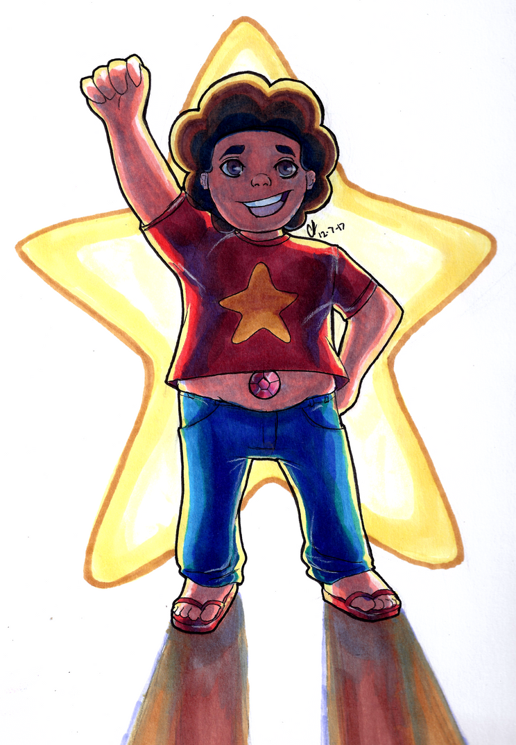 I have drawn a lot of Steven Universe Characters, but not Steven himself X.X So, I tried drawing him here. I wanted to try coloring with the lighting from behind instead of in the front... It was a...