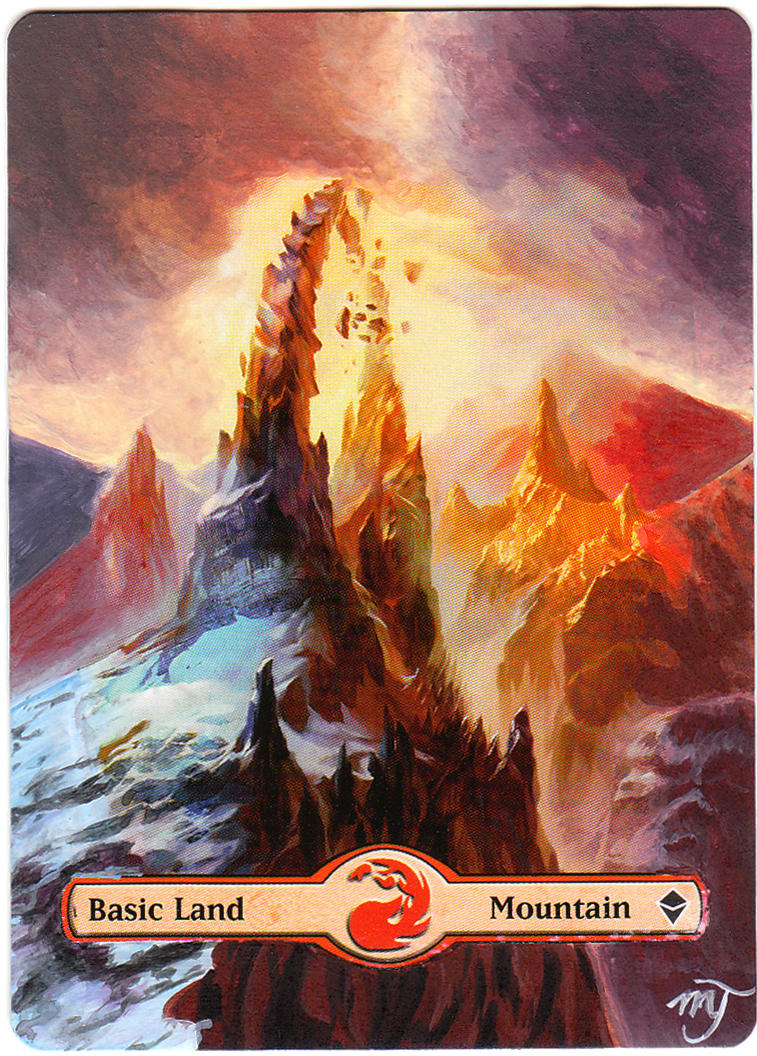 MTG Card Alter Basic Land, Mountain (Again) by InVenatrix on DeviantArt