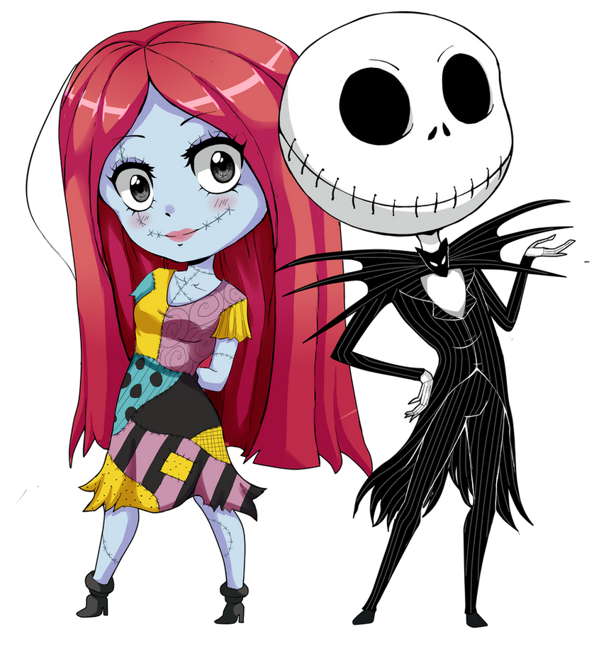 Jack and Sally commission by SweetxSnowxDream on DeviantArt