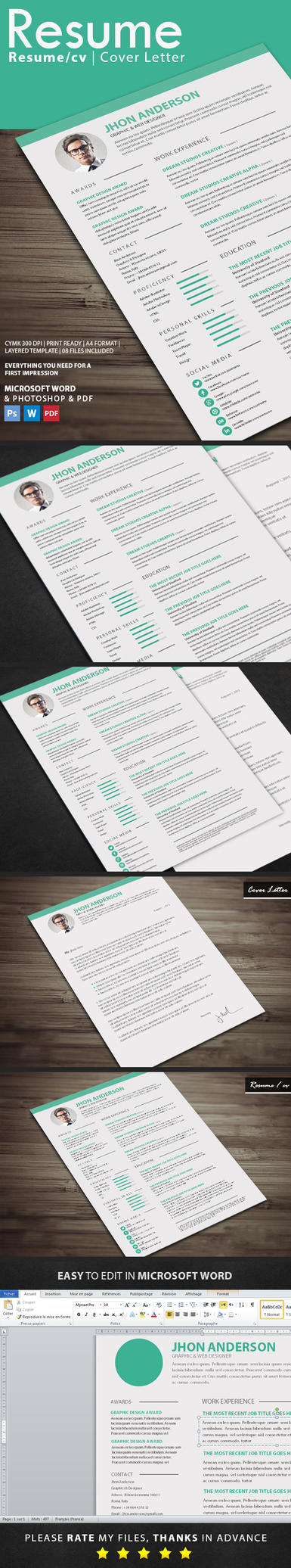 creative resume  updated in psd  doc  docx pdf   by bitifa
